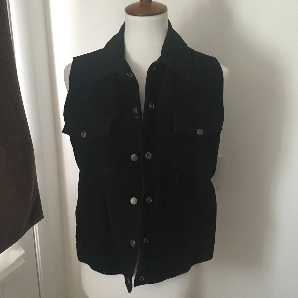 Genuine leather (suede feel) vest